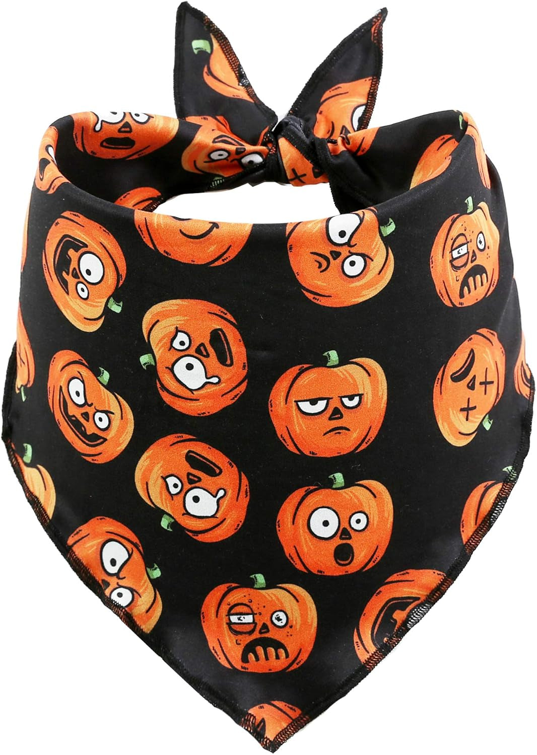 2 Pack Halloween Bandana for Dogs,Triangle Bibs Pet Scarf for Dogs
