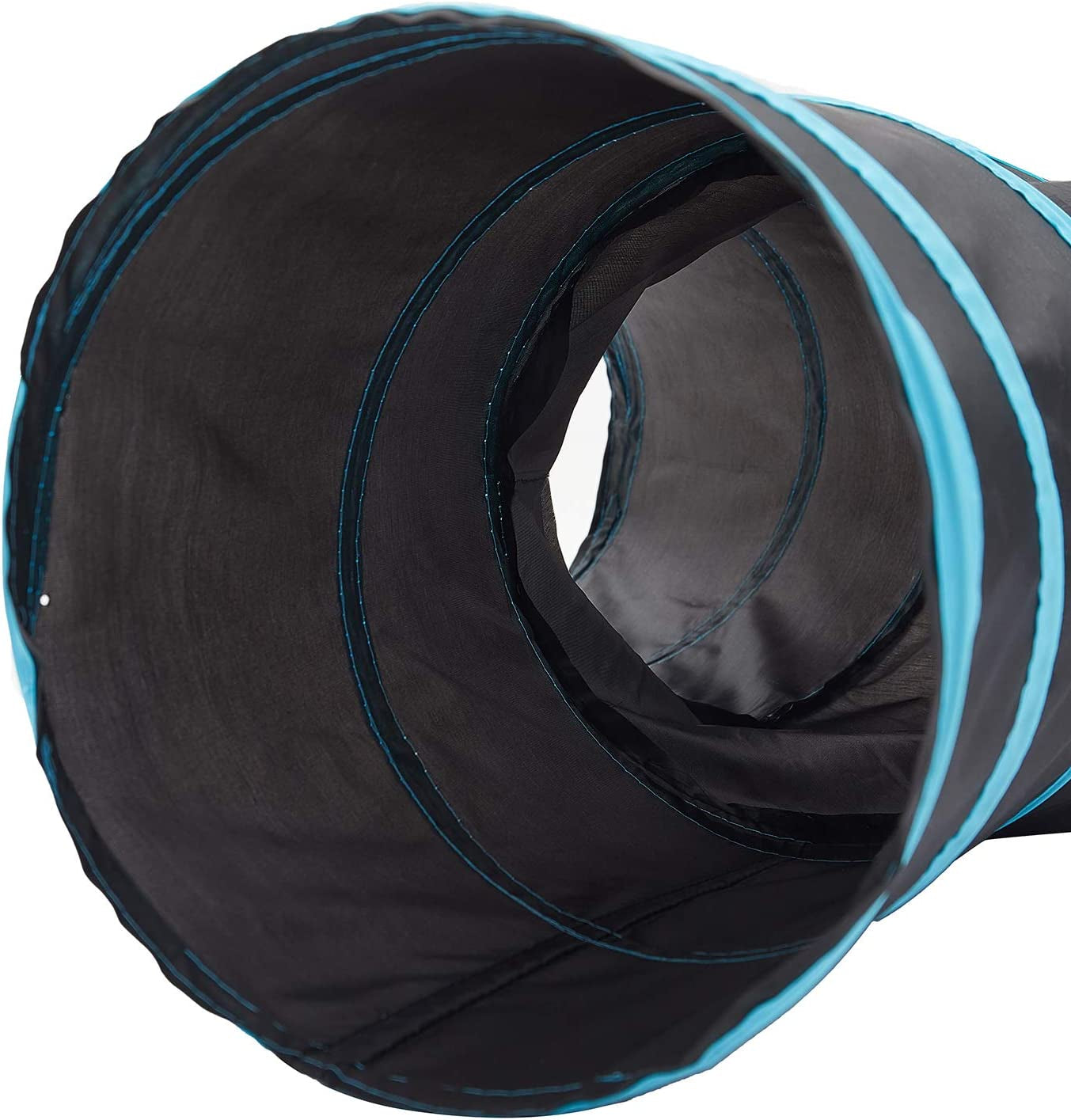 Pet Cat Tunnel Tube Toys 3 Way Collapsible, Tunnels for Indoor Cats,Kitty Bored Peek Hole Toy Ball Cat, Puppy, Kitty, Kitten, Rabbit