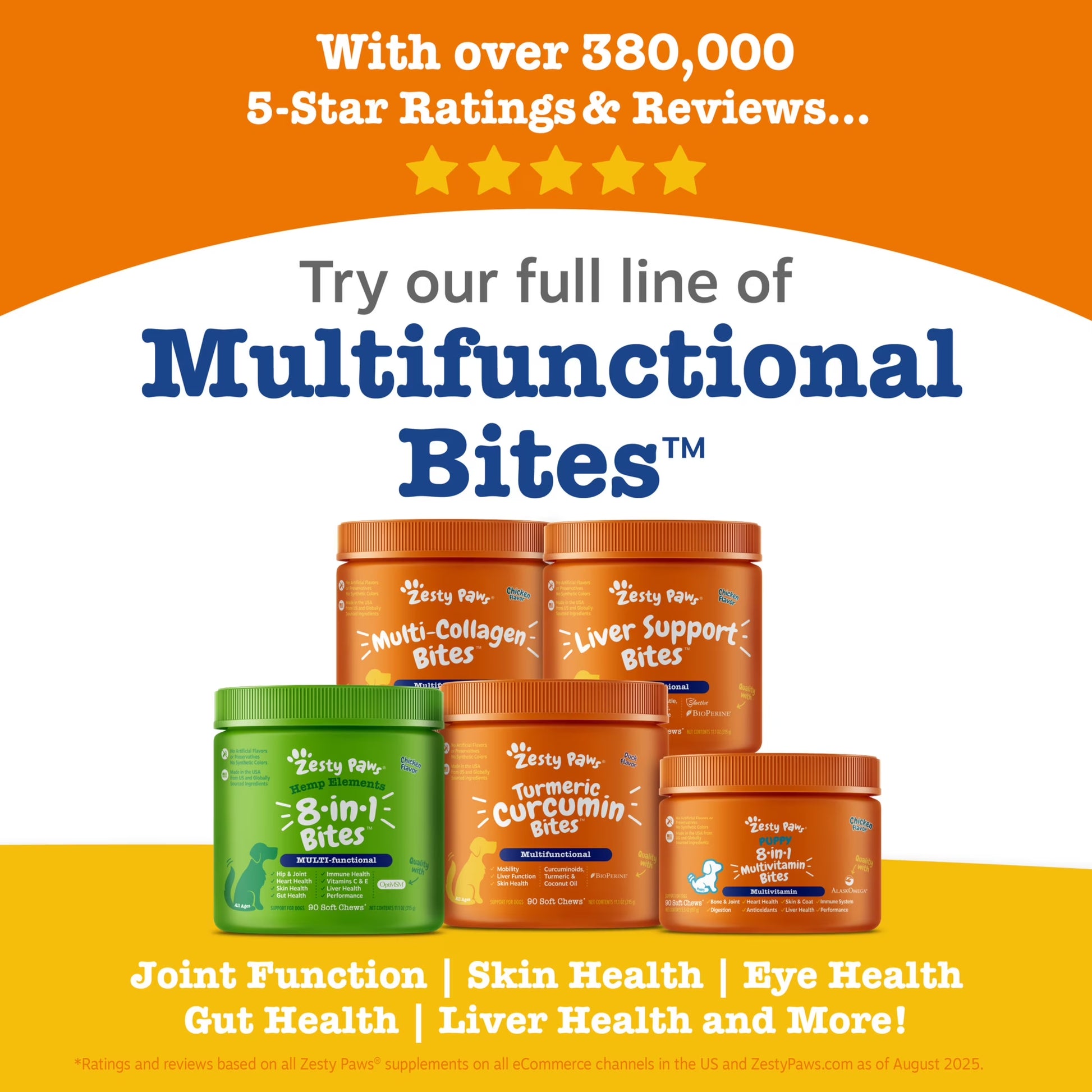 8-In-1 Multivitamin Mini Bites Chicken Flavor Dog Supplement, 90 Count