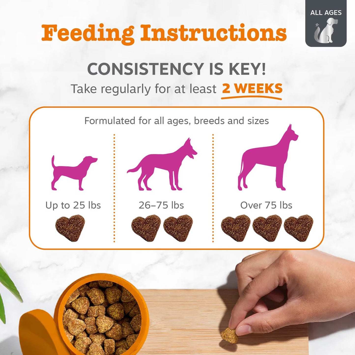 Vet Strength Hip & Joint Bites Beef & Bacon Flavor Dog Supplement, 90 Count
