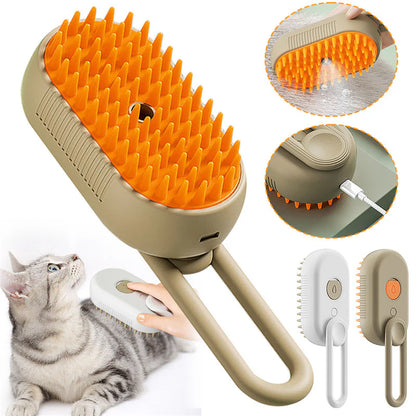 3 in 1 Pet Steam Brush For Gromming