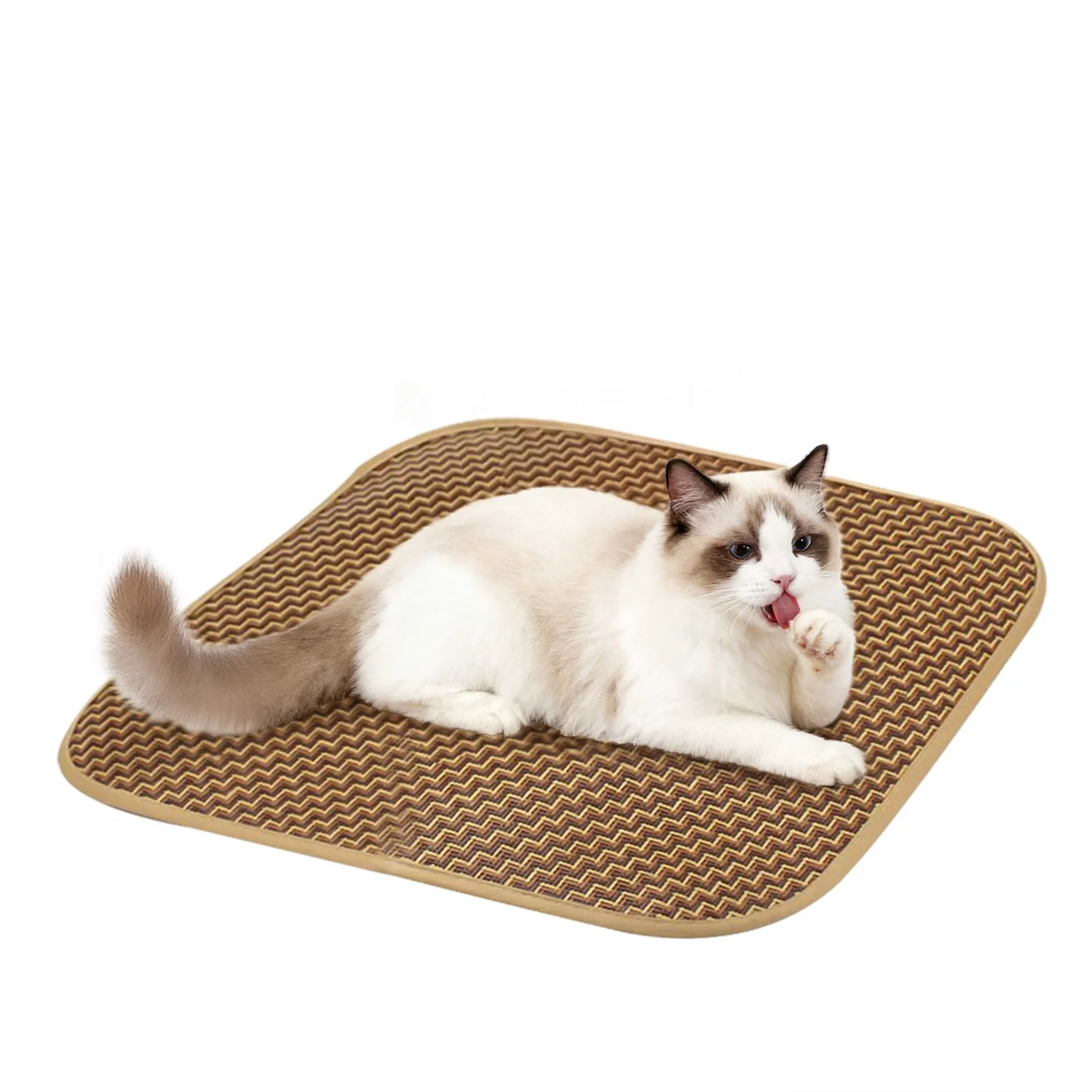 Cat Bed,  Cat House for Indoor Cats with 2 Cushion, Large Cat Cave with Scratch Pad and Fluffy Ball Hanging, Grey