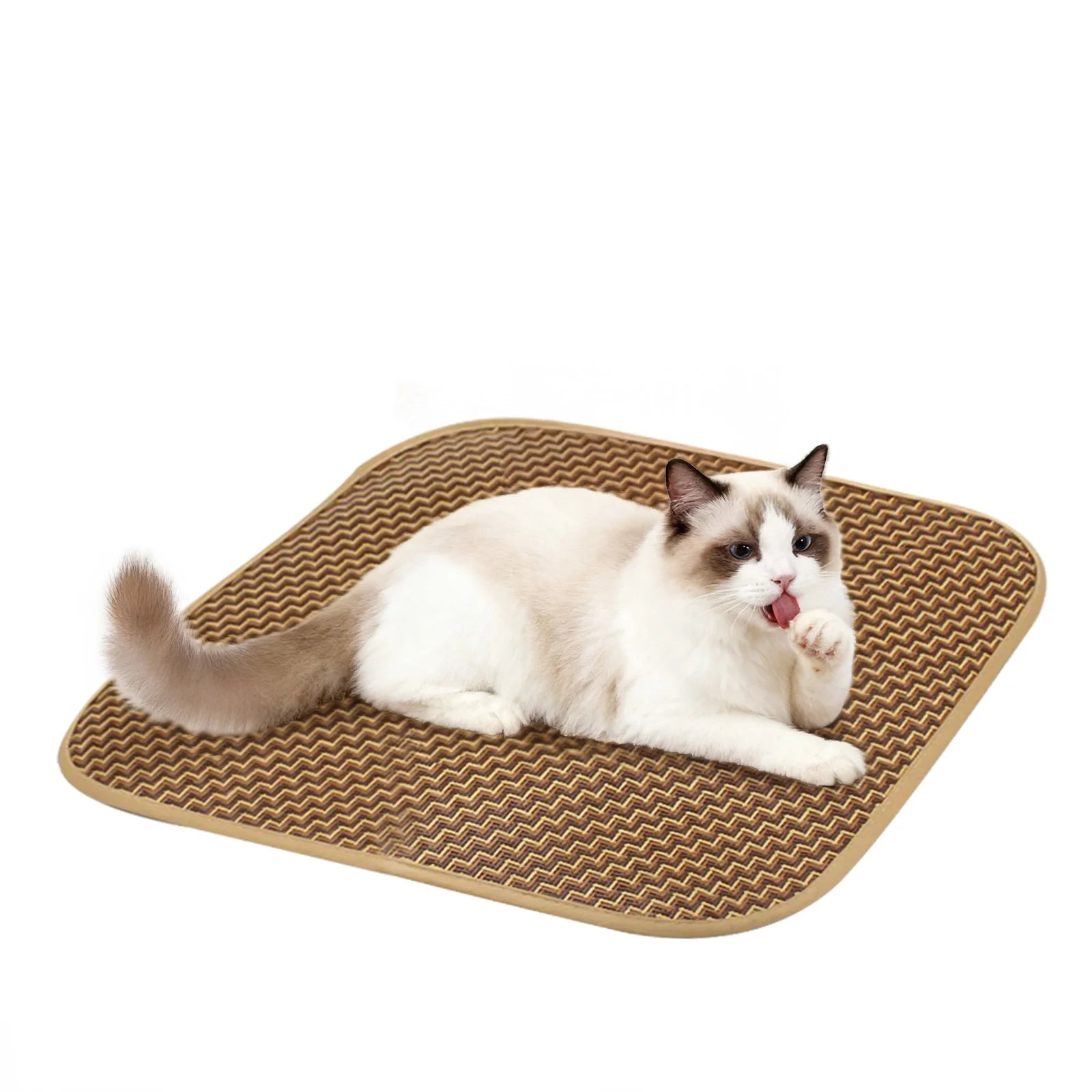 Cat Bed,  Cat House for Indoor Cats with 2 Cushion, Large Cat Cave with Scratch Pad and Fluffy Ball Hanging, Grey