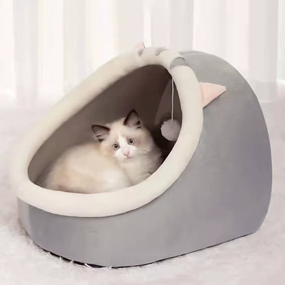 1PC Four Seasons Universal Semi-Closed Cute Comfortable Cat Nest Bed Warm Pet Nest