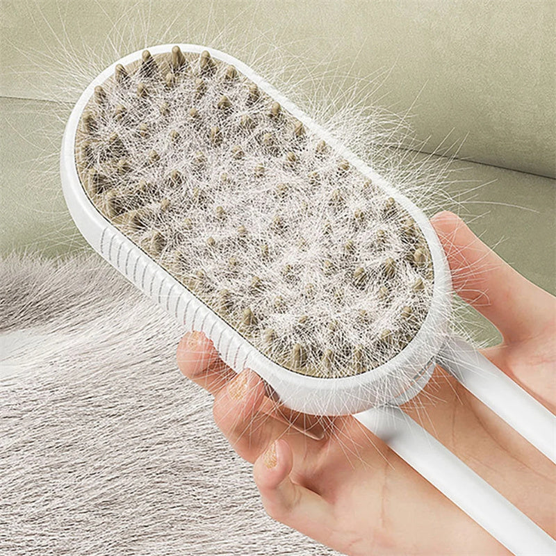 3 in 1 Pet Steam Brush For Gromming