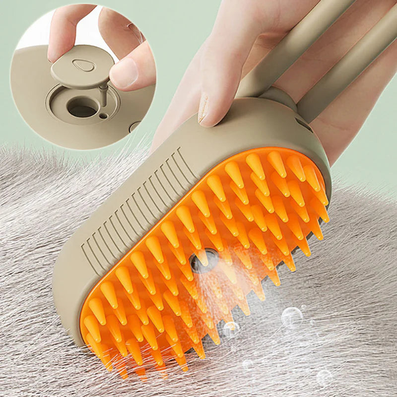 3 in 1 Pet Steam Brush For Gromming