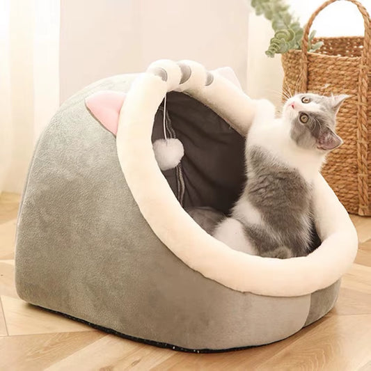 1PC Four Seasons Universal Semi-Closed Cute Comfortable Cat Nest Bed Warm Pet Nest