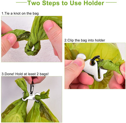 Dog Waste Bag Dispenser Pet Poop Bags Holder for Doggie Waste Bags Dispensers Soft Fabric Zipper Small Doggy Puppy Pouch for Leash Accessory Attachment with Carrier,2Pcs Purple&Black