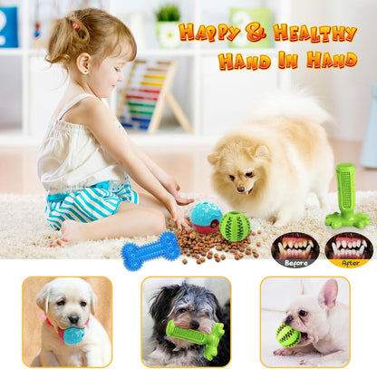 Dog Chew Toys for Puppy - 23 Pack Puppies Teething Chew Toys for Boredom, Pet Dog Toothbrush Chew Toys with Rope Toys, Treat Balls and Dog Squeaky Toy for Puppy and Small Dogs