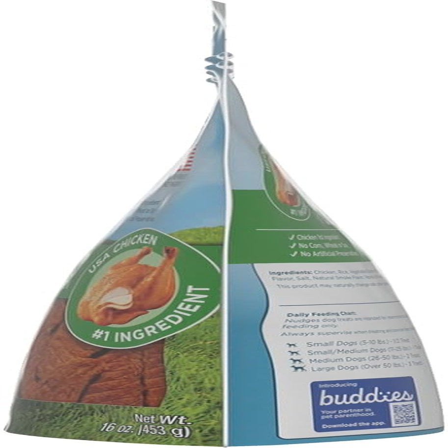 Nudges Jerky Cuts Natural Dog Treats, Chicken, 16Oz Bag