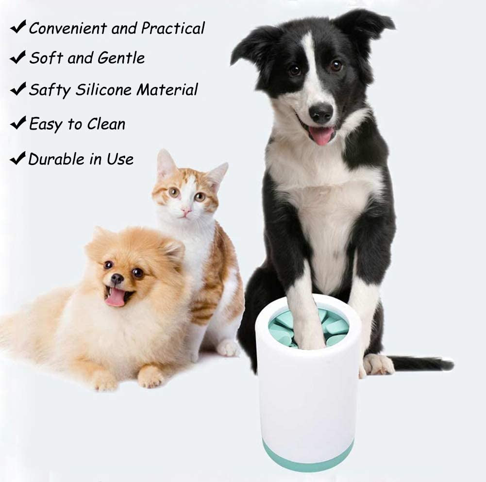 Dog Paw Cleaner - Portable Dog Paw Cleaner Foot Washer Cup for Small Medium Dogs and Cats