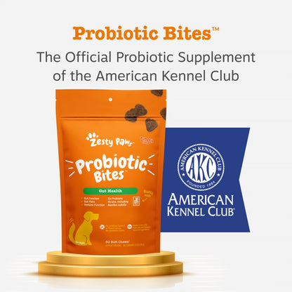 Probiotic Bites Pumpkin Flavor Dog Supplement, 60 Count