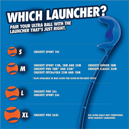 Classic 26M Dog Ball Launcher, 26" Length, Includes Medium Ball (2.5") for Dogs 20-60 Pounds, Made in USA