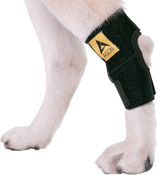 ® Dog Canine Rear Hock Joint Brace Compression Wrap with Straps Dog for Back Leg Protects Wounds. Heals Prevents Injuries and Sprains Helps with Loss of Stability Caused by Arthritis (Small)