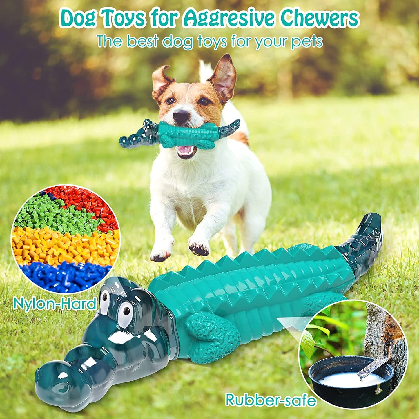 Dog Toys for Super Aggresive Chewers/Tough Dog Toys/Heavy Duty/Durable Toys for Large/Medium Dogs to Keep Them Busy
