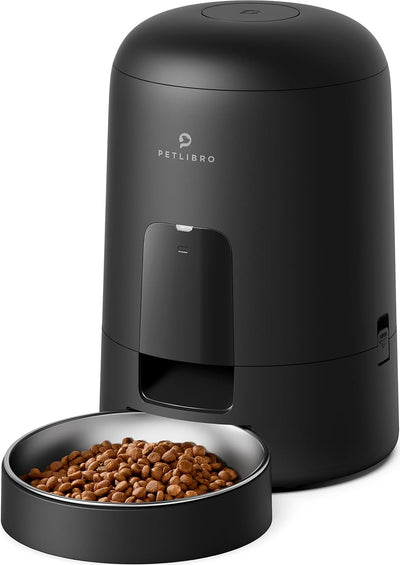 Automatic Cat Feeder, Automatic Cat Food Dispenser Battery-Operated with 180-Day Battery Life, AIR Pet Feeder for Cat & Dog, Timed Cat Feeder Program 1-6 Meals Control, 2L Auto Cat Feeder