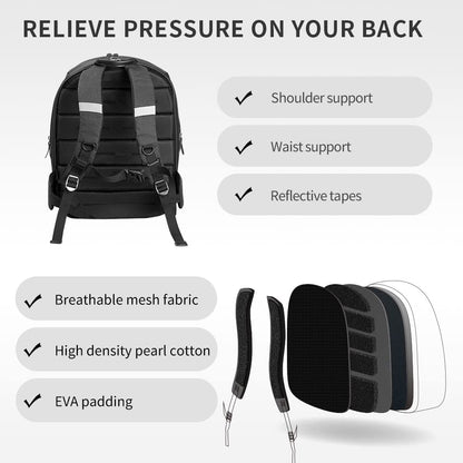 Ventilated Cat Backpack Carrier with Inbuilt Fan & Light, Comfortable Cat Dog Backpack Bag for Travel, Hiking, Walking,Lightweight & Spacious Pet Outdoor Backpack for Cats Puppies